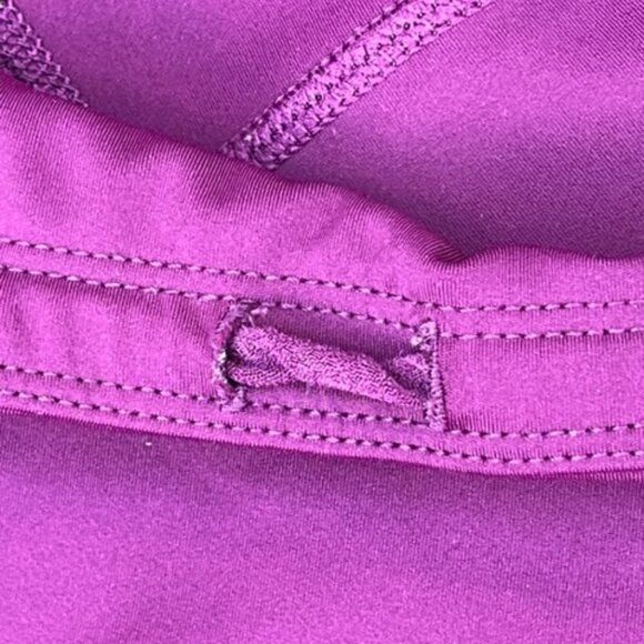 Athleta Women's Purple High Rise Laser Cut Mesh Sonar Capri Leggings Plus 1X - Picture 6 of 12